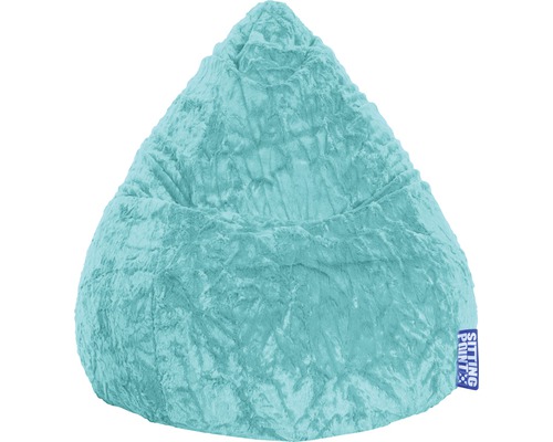 Bean bag Sitting Point Beanbag Fluffy L approx. 120 liters turquoise 70x90 cm