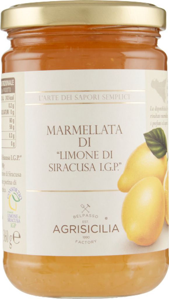 Sizilianische Zitronenmarmelade 360g - Agrisicilia