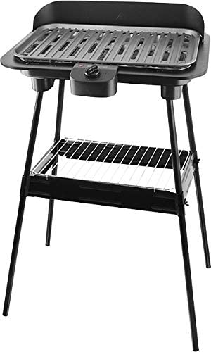 Emerio Electric Barbecue Stand Unit, non-stick coating, 38 x 22 cm, black, 46.7 x 35.4 x 11.2 cm