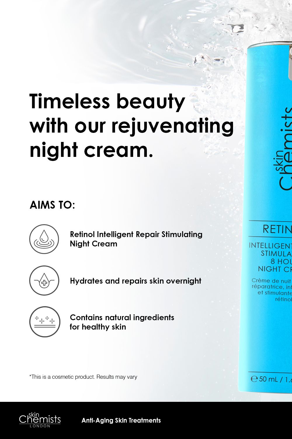 skinChemists Retinol Intelligent Repair Stimulierende 8-Stunden-Nachtcreme