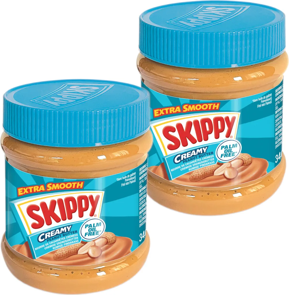 SKIPPY Peanut Butter 2x "Creamy" Peanut Butter Extra Smooth Without Palm Oil 2x 340g