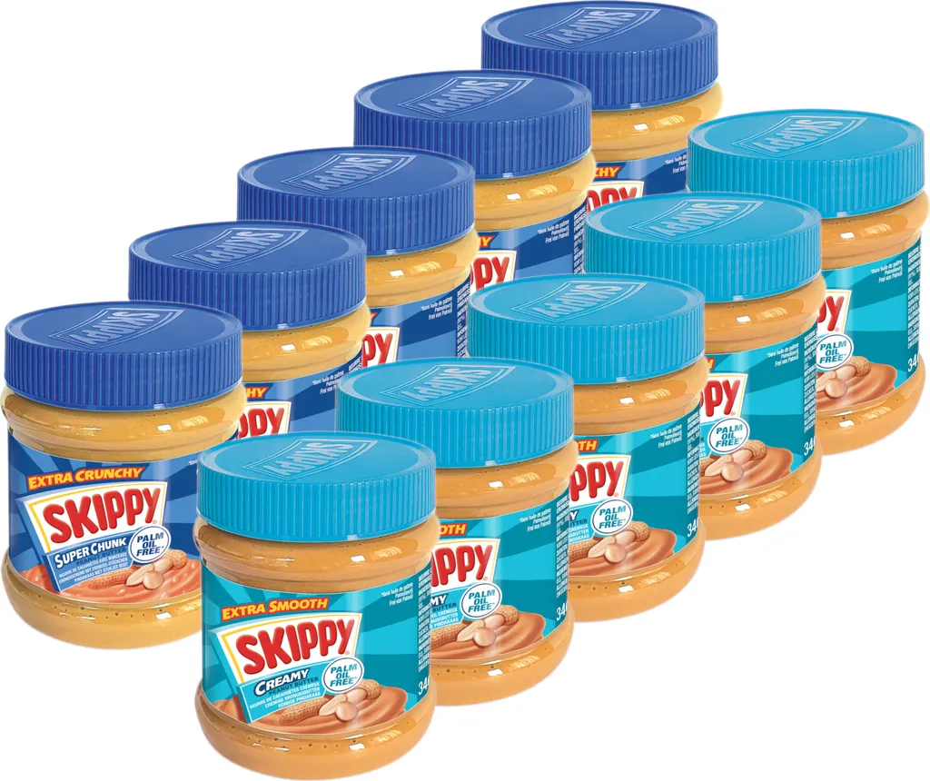 SKIPPY Erdnussbutter Bundle 5x "Creamy" 5x "Super Chunk" 10x 340g