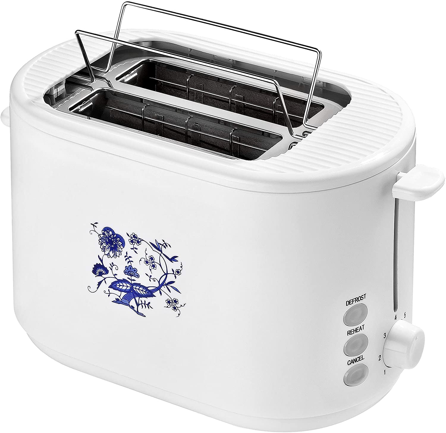 Efbe-Schott SC to 1080.1 Z Unisex Automatic Toaster White with Blue Onion Pattern Design, 000