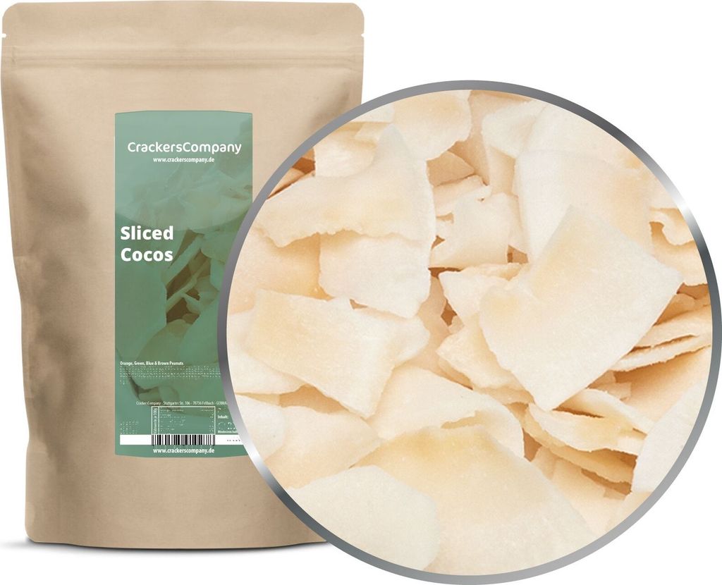 SLICED COCOS ZIP bag 300g
