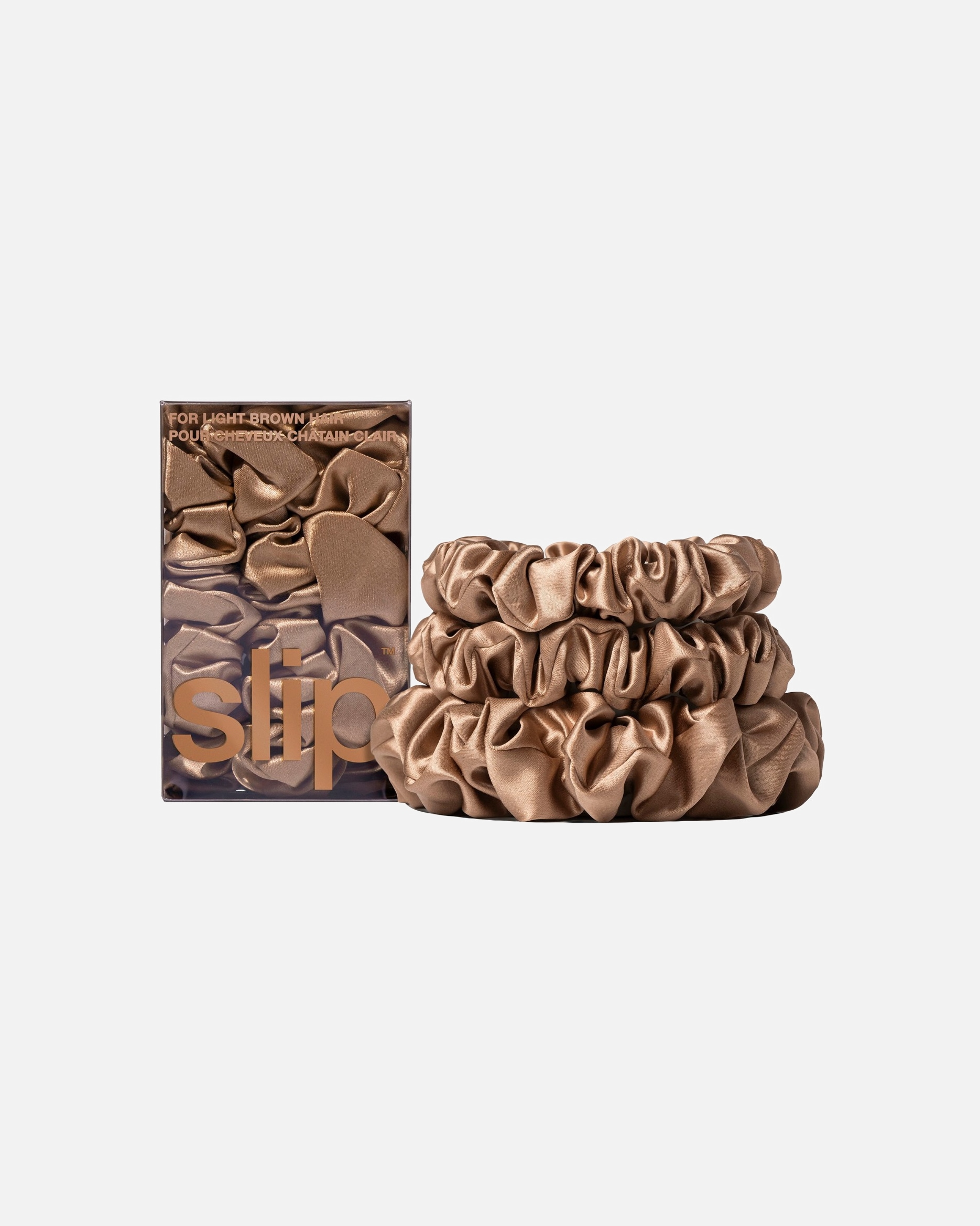 Slip Hair Accessories Back to Basics Scrunchies - Silver