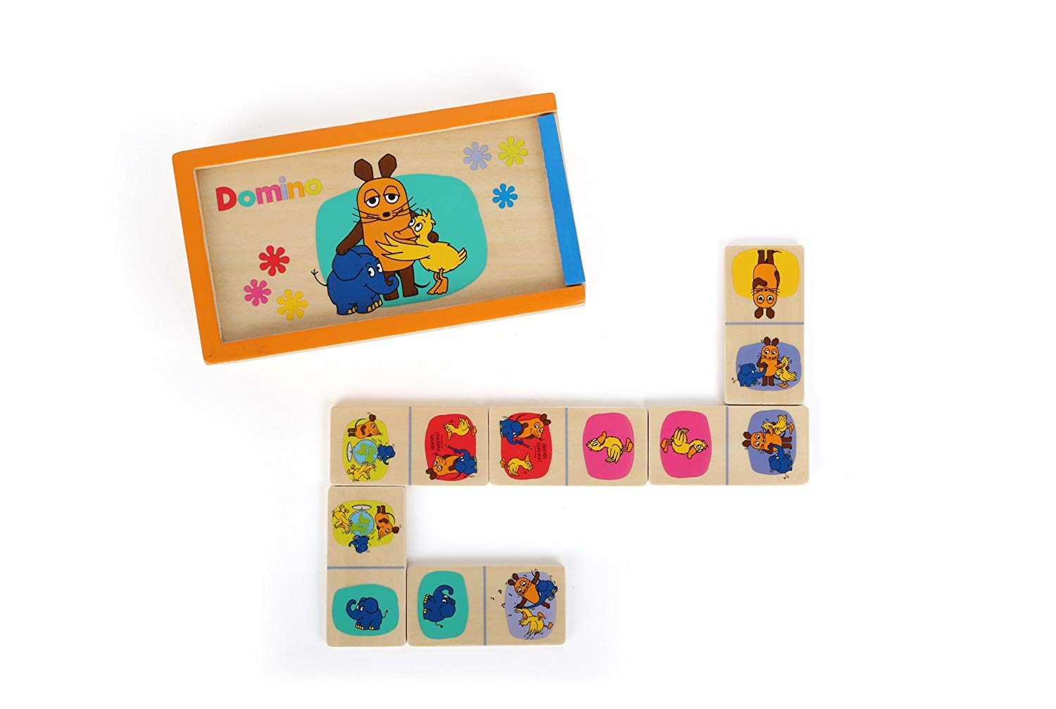 Small Foot by Legler Small Foot Design Wooden Domino With Assorted Designs From The Mouse In Pra