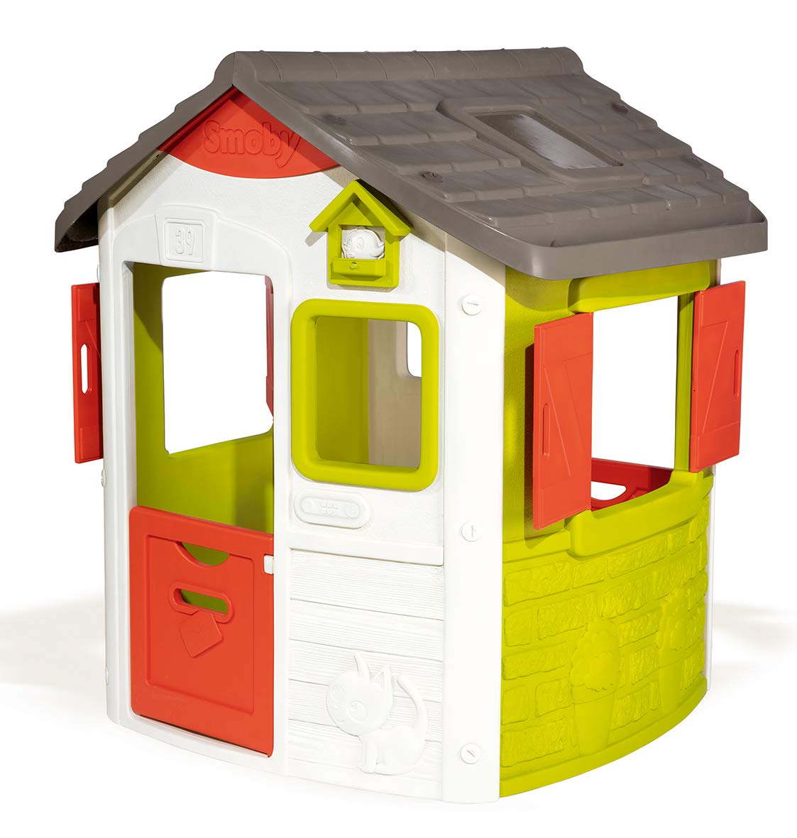 Smoby 810500 Neo Jura Lodge Childrens Playhouse Indoor And Outdoor, Garden 