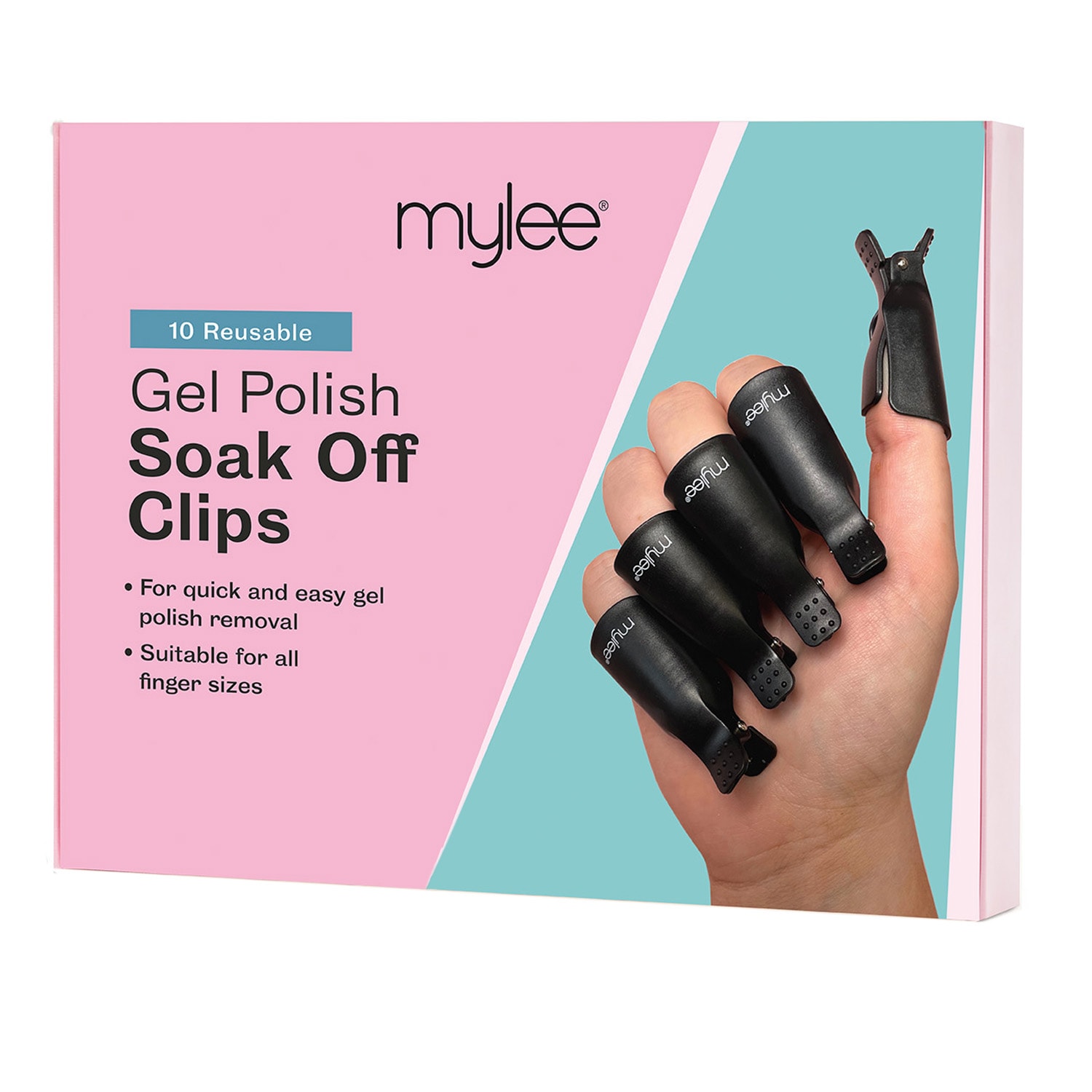 Soac-off clips for gel nail polish