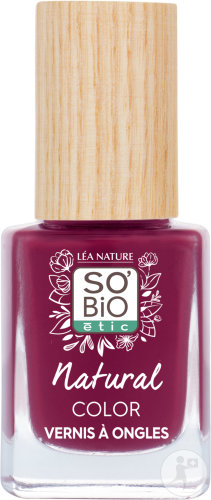 SoBio Étic Make-Up Natural Color Nail Polish 50 Divine Violet bottle 11ml