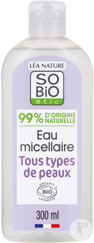 SoBio Étic Micellar Water For All Skin Types Mallow Organic Bottle 300ml