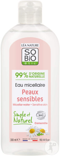 SoBio Étic Micellar Water For Sensitive Skin Chamomile Organic Bottle 300ml
