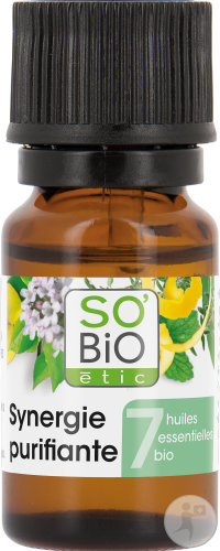 SoBio Étic Purifying Fragrance Dispenser With 7 Organic Essential Oils Flacon 10ml