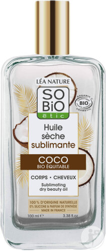 Sobio Étic Sublimating Dry Oil Coco Bio Pump Bottle 100ml