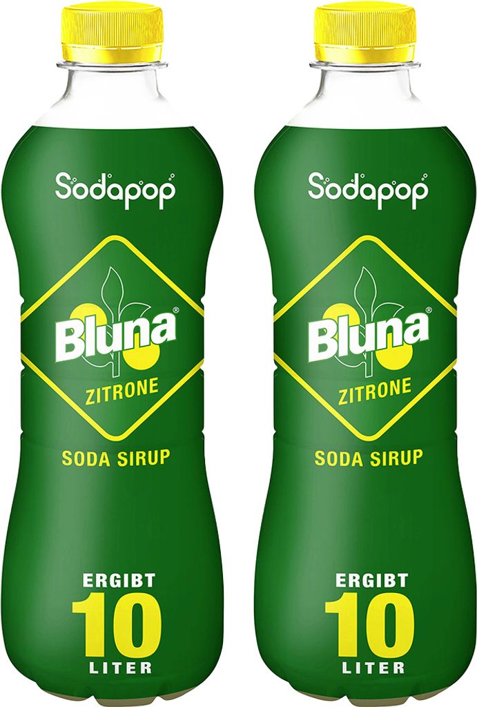 SODAPOP Bluna Zitronen Sirup 500ml, 2 Stück