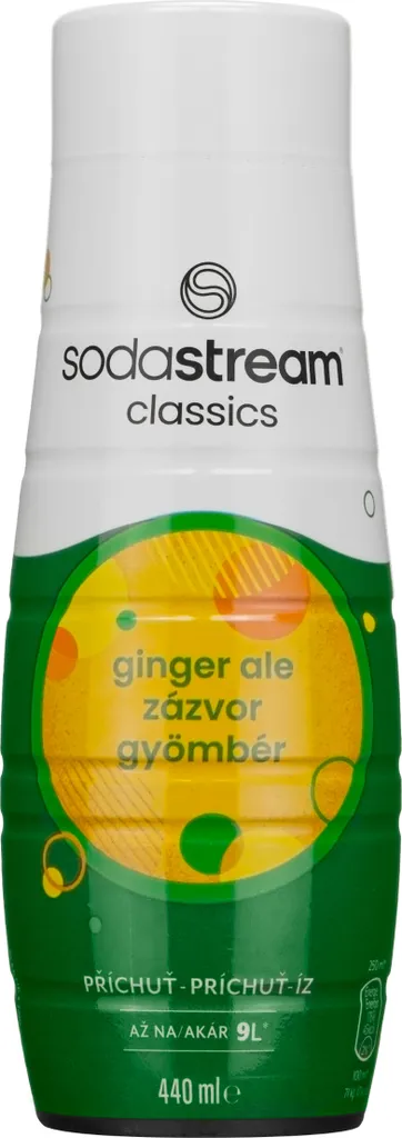 SodaStream 1424201410, Karbonisierungssirup, Schwarz, Grün, Grau, Orange, Ingwer, 440 ml, 1 Stück(e)