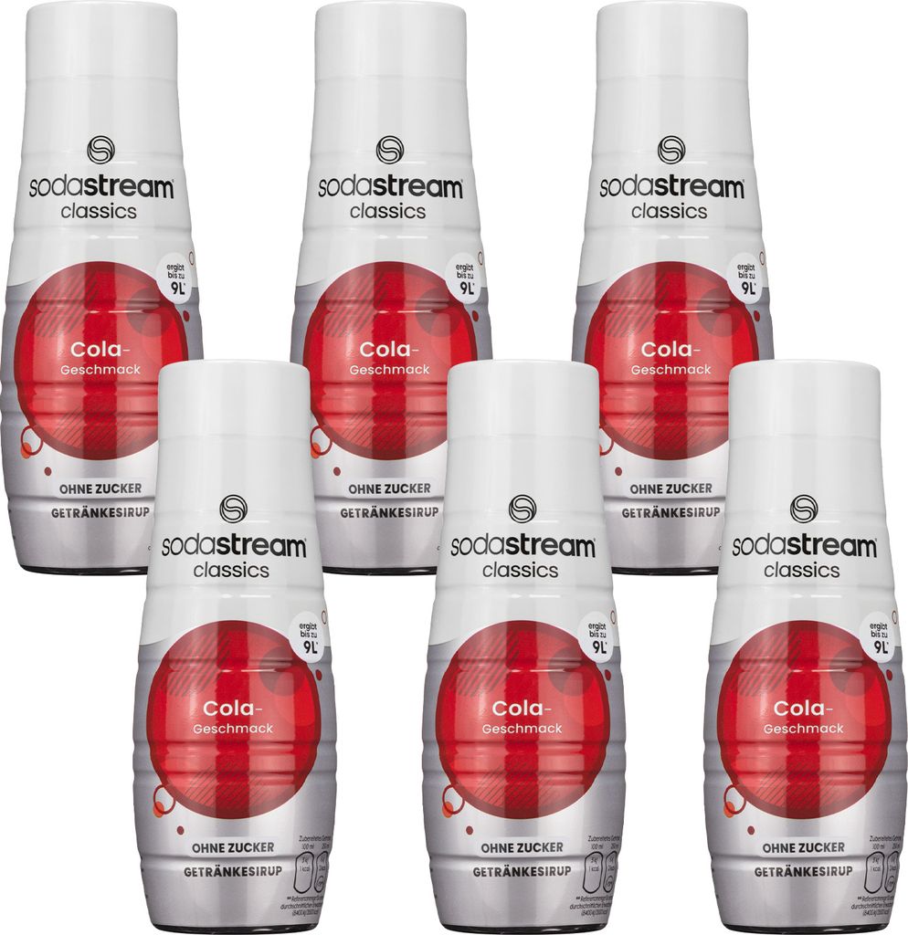 SodaStream Cola zuckerfreier Sirup 440ml, 6 Stück