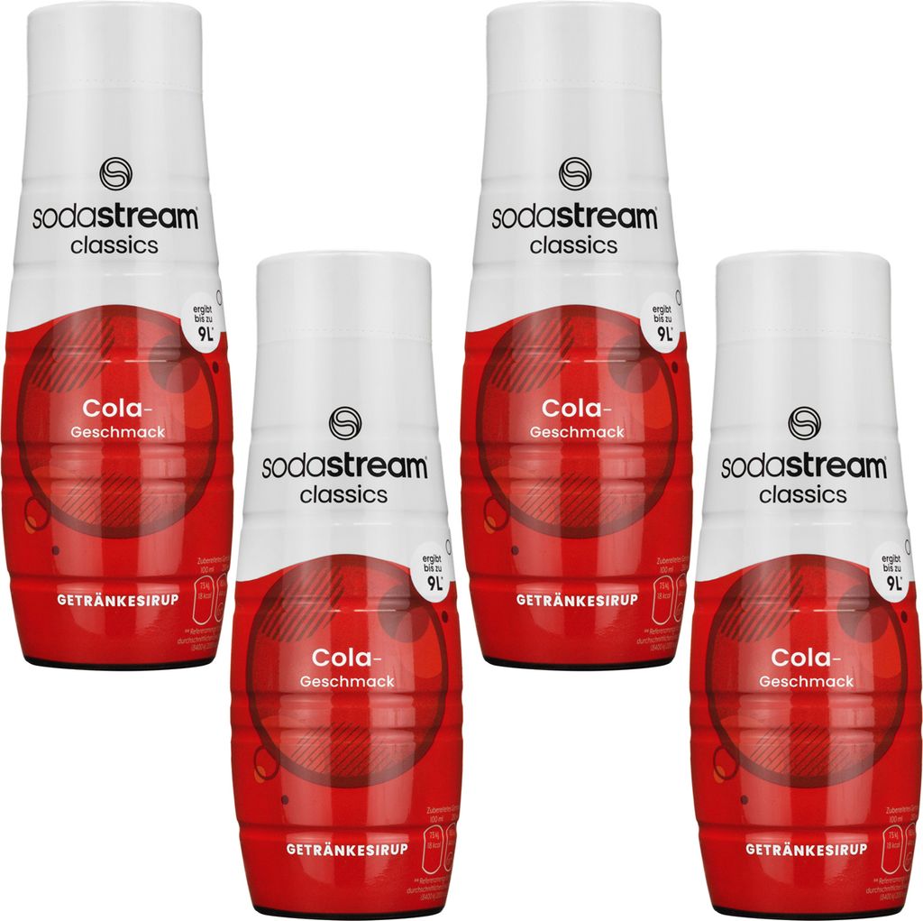 SodaStream Getränke-Sirup Cola, 440ml, 4 Stück