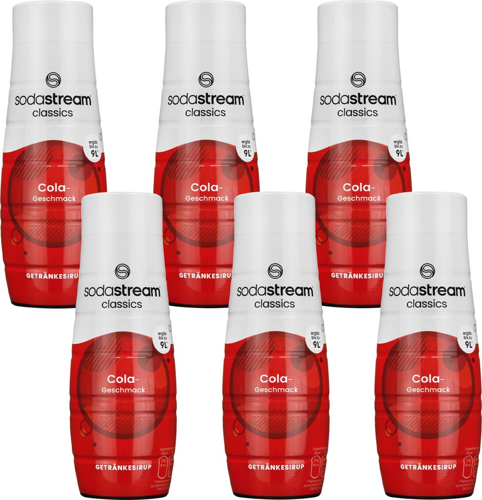 SodaStream Getränke-Sirup Cola, 440ml, 6 Stück