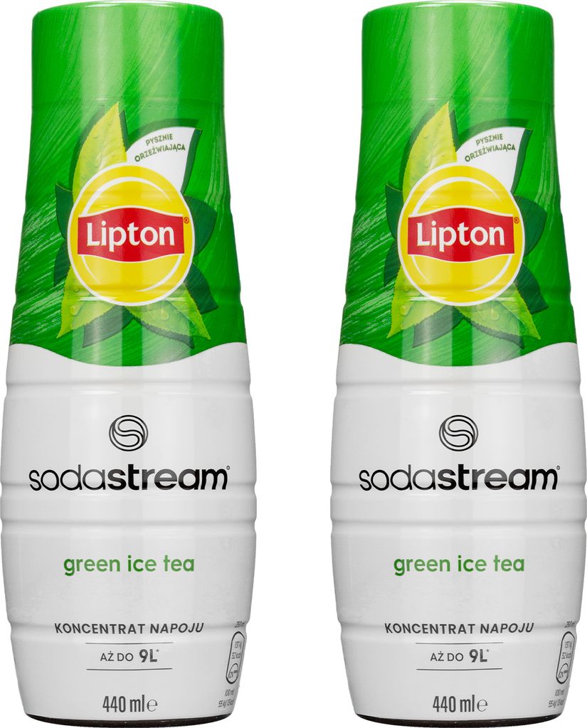 SodaStream Getränke-Sirup Lipton Eistee Grüner Tee, 440ml, 2 Stück