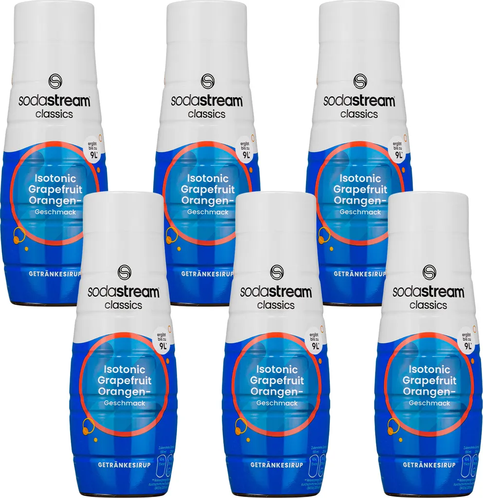 SodaStream Isotonischer Sirup 440ml, 6 Stück