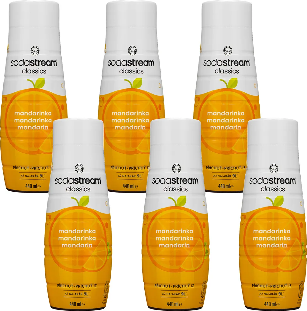 SodaStream Mandarinen Sirup 440ml, 6 Stück