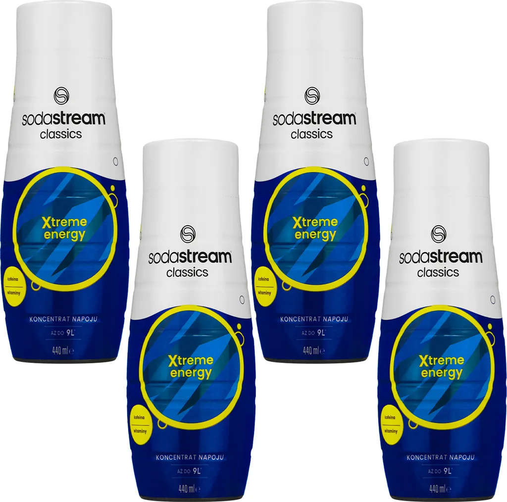 SodaStream Xtreme Energy Sirup 440ml, 4 Stück