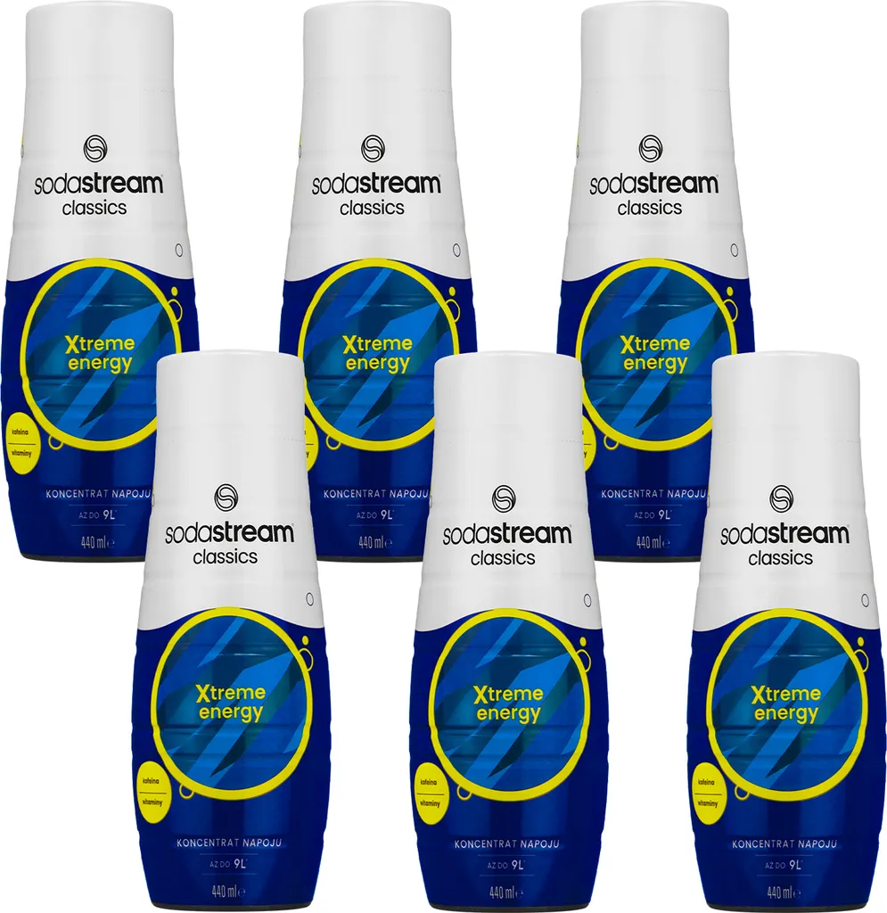 SodaStream Xtreme Energy Sirup 440ml, 6 Stück