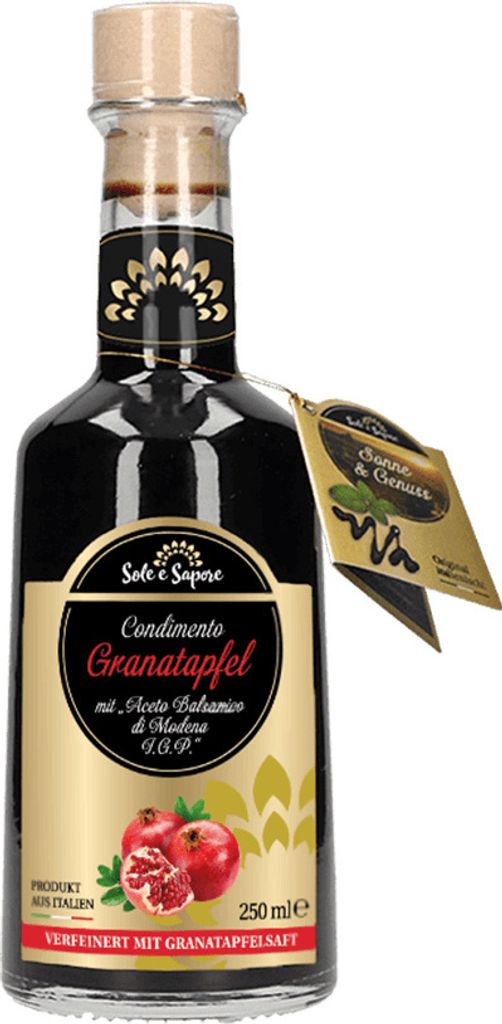 SOLE E SAPORE Condimento Pomegranate Aceto Balsamico I.G.P. 250ml