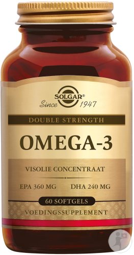 Solgar Double Strength Omega-3 Fish Oil Concentrate 60 soft capsules