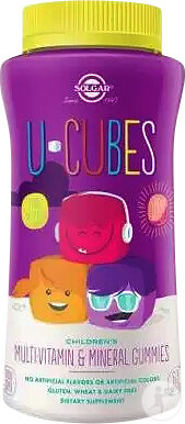 Solgar U-Cubes Vitamins and Minerals Immune Defense 60 Chewing Gums