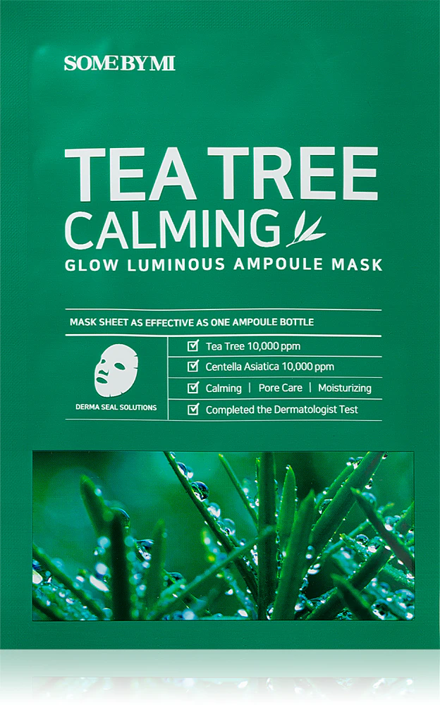 Some By Mi Glow Luminous Tea Tree Calming Soothing sheet mask for impure skin