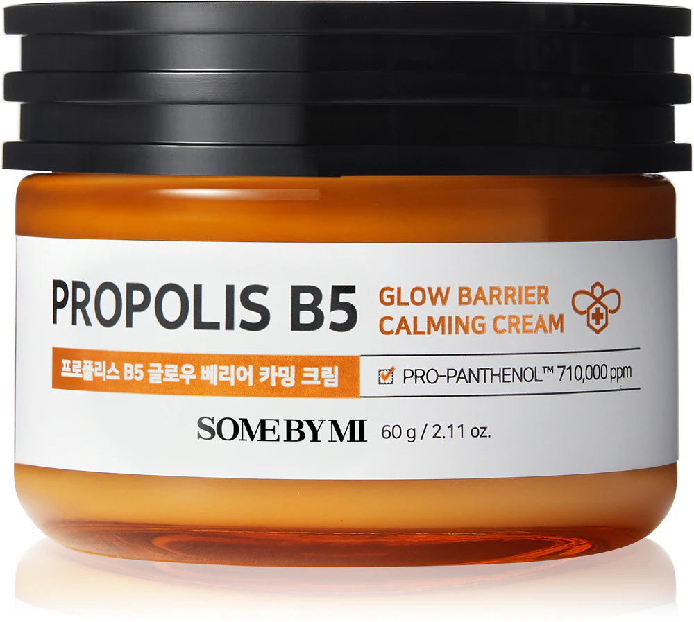 Some By Mi Propolis B5 Glow Barrier soothing and hydrating cream regenerates the skin barrier