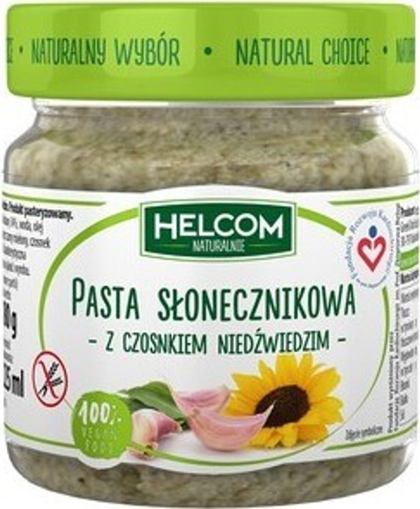 Sunflower paste with wild garlic 180G Helcom Natural