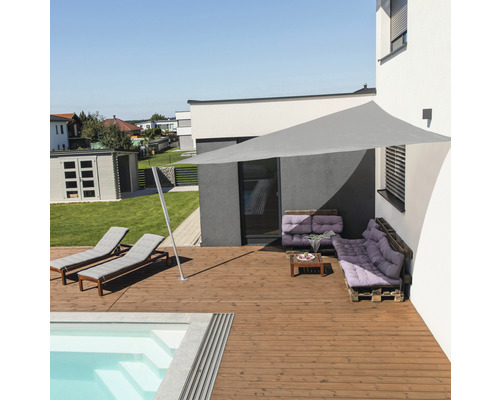 Sun sail Capri triangle 4m grey