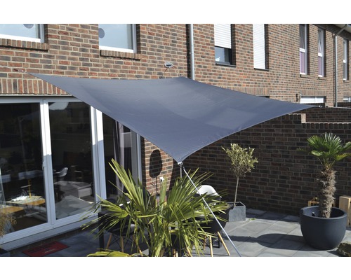 Awning rectangle anthracite with rain cover 250x300 cm