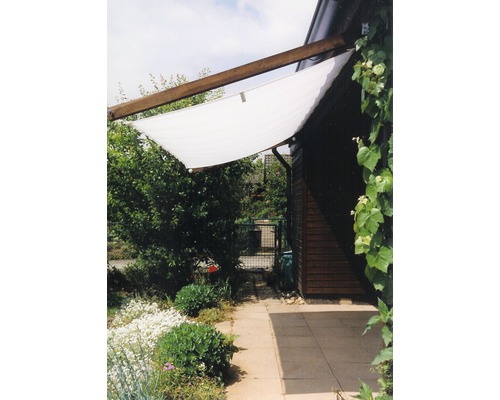 Awning rectangle white with rain cover 190x400 cm