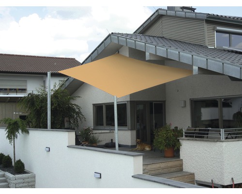 Trapeze sisal sun sail with rain cover 400x500x300 cm