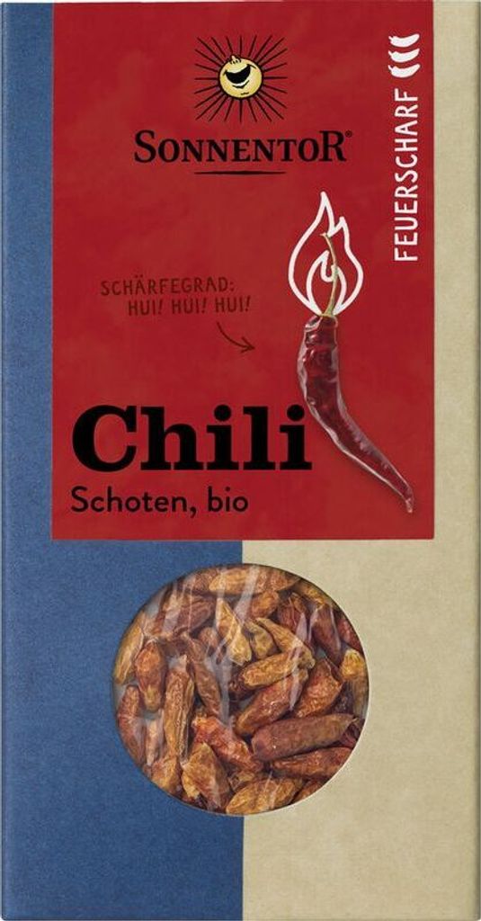 Sonnentor hot chili peppers whole -- 25g x 6 - 6-pack VPE