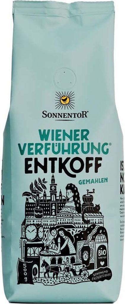 Sonnentor Decaffeinated Ground Coffee Viennese Temptation -- 500g