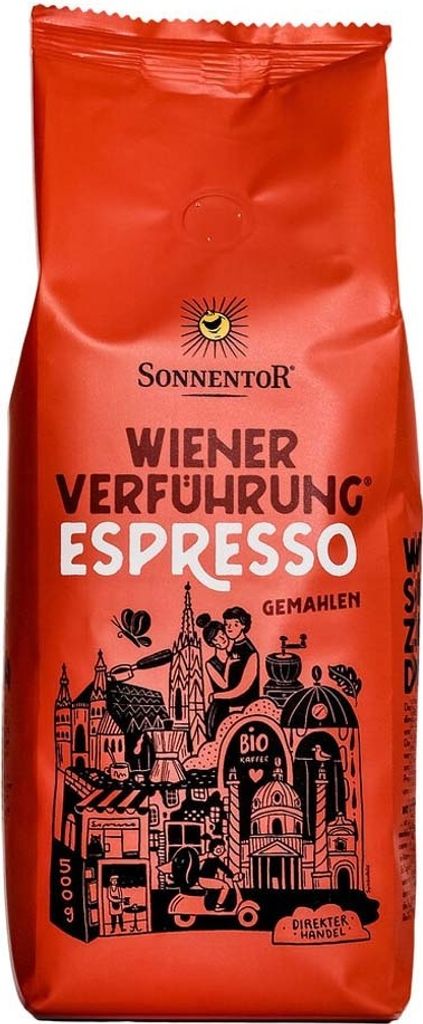 Sonnentor Espresso Coffee Ground Viennese Temptation -- 500g