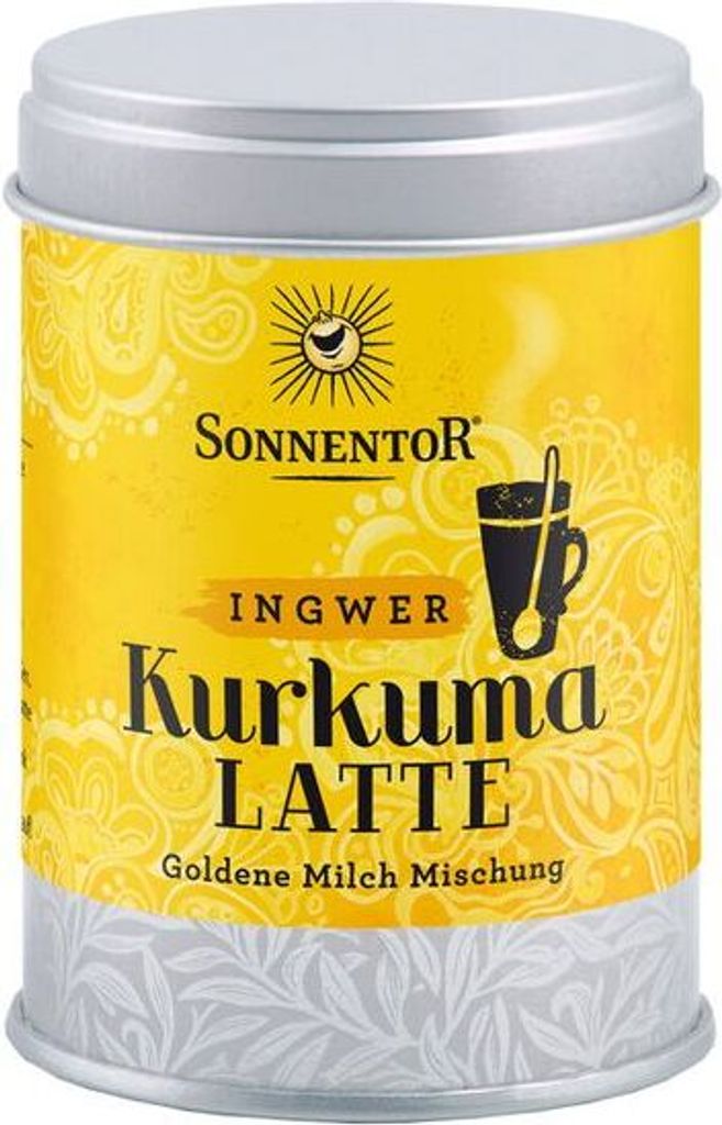 Sonnentor Turmeric Latte Ginger Can -- 60g x 5 - 5-pack VPE