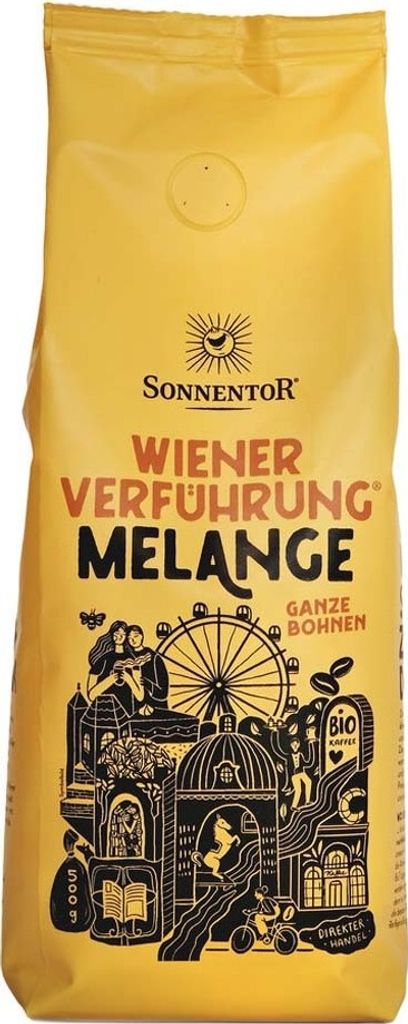 Sonnentor Melange Coffee Whole Bean Viennese Temptation -- 500g
