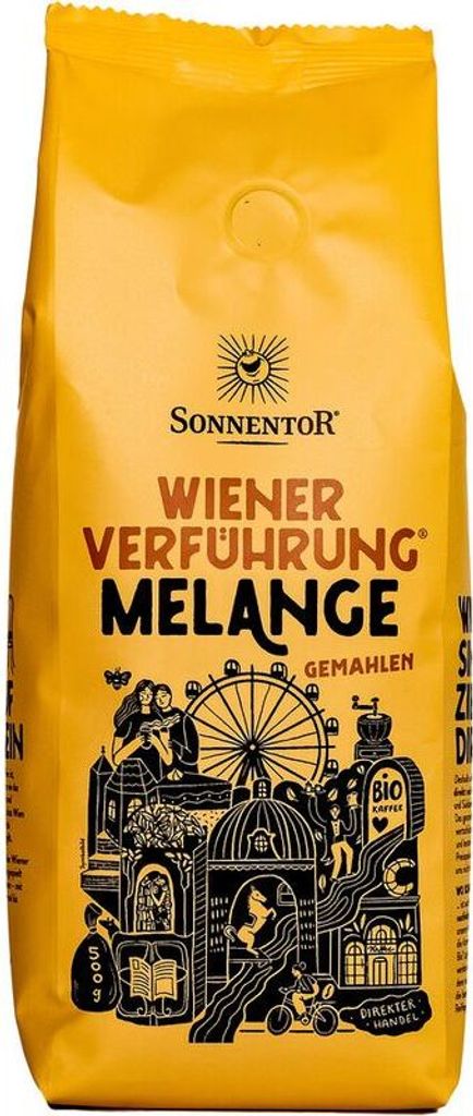 Sonnentor Melange ground coffee Viennese seduction -- 500g x 5 - 5-pack VPE