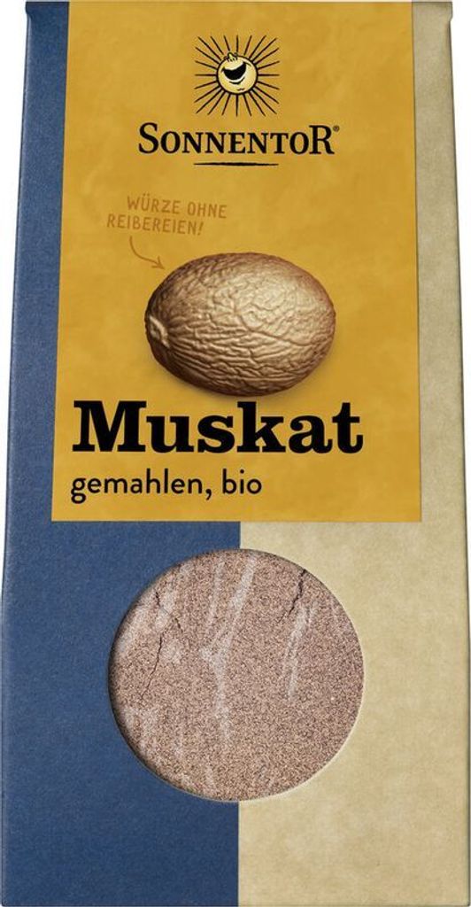 Sonnentor ground nutmeg -- 30g x 6 - 6-pack VPE