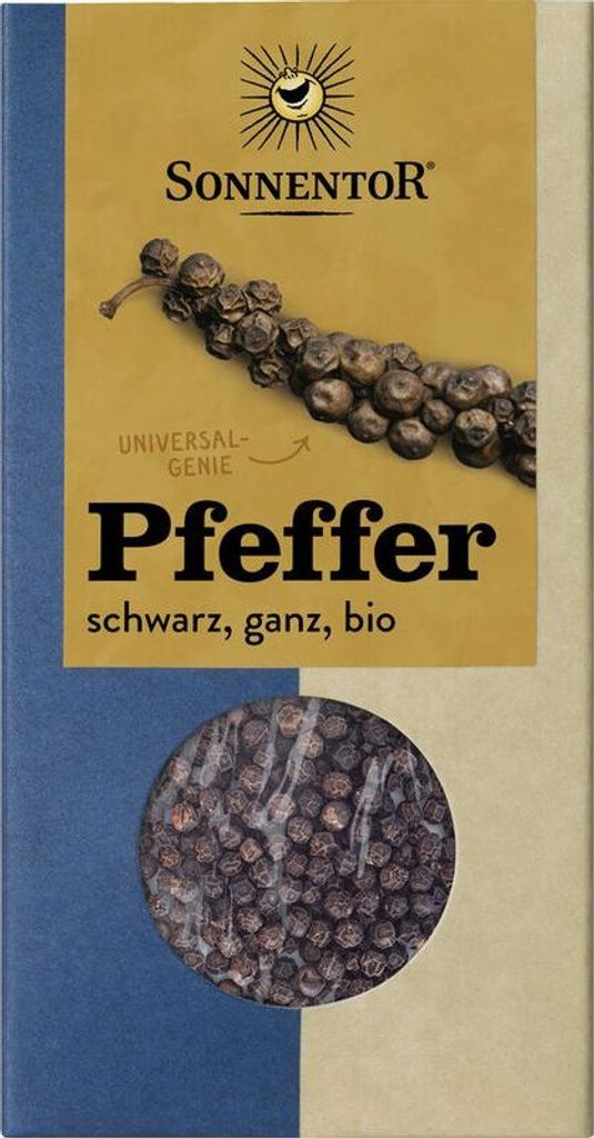 Sonnentor black pepper whole -- 55g x 6 - 6-pack VPE