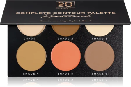 SOSU Cosmetics Complete Contour Remastered contouring palette for the cheeks for a perfect look