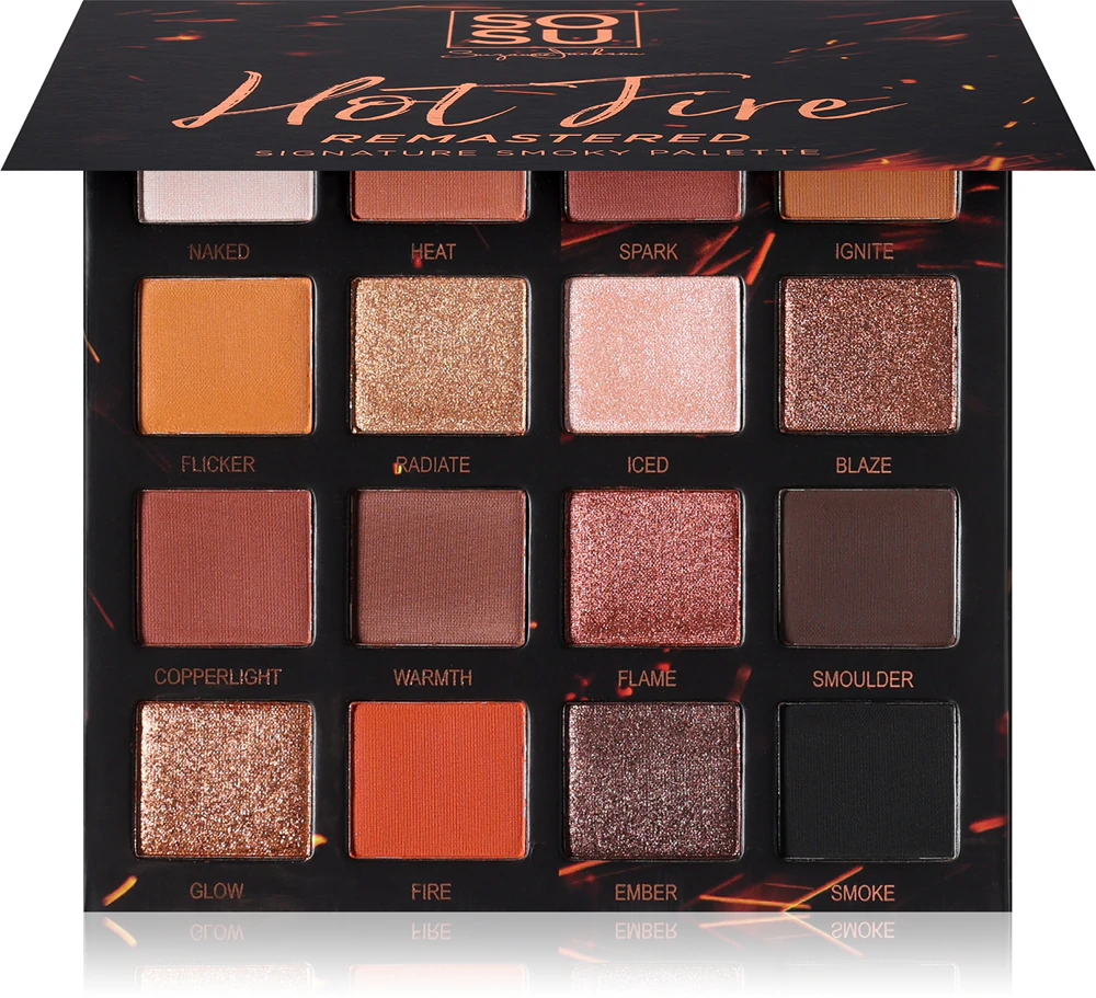 SOSU Cosmetics Hot Fire Eyeshadow Palette eyeshadow palette