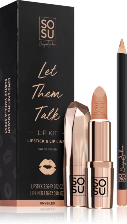 SOSU Cosmetics Let Them Talk Lip Set Unveiled shade