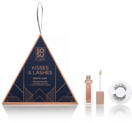 SOSU Cosmetics Limited Edition Kisses & Lashes Gift Set Peach Lust