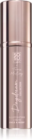 SOSU Cosmetics x Terrie McEvoy Daydream Collection liquid brightener For face and body